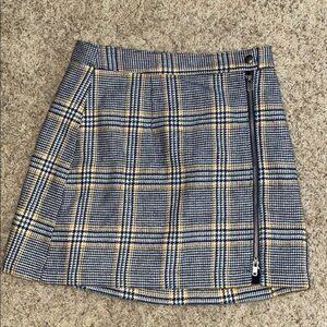 Abercrombie Plaid Wool Mini Skirt NWOT
